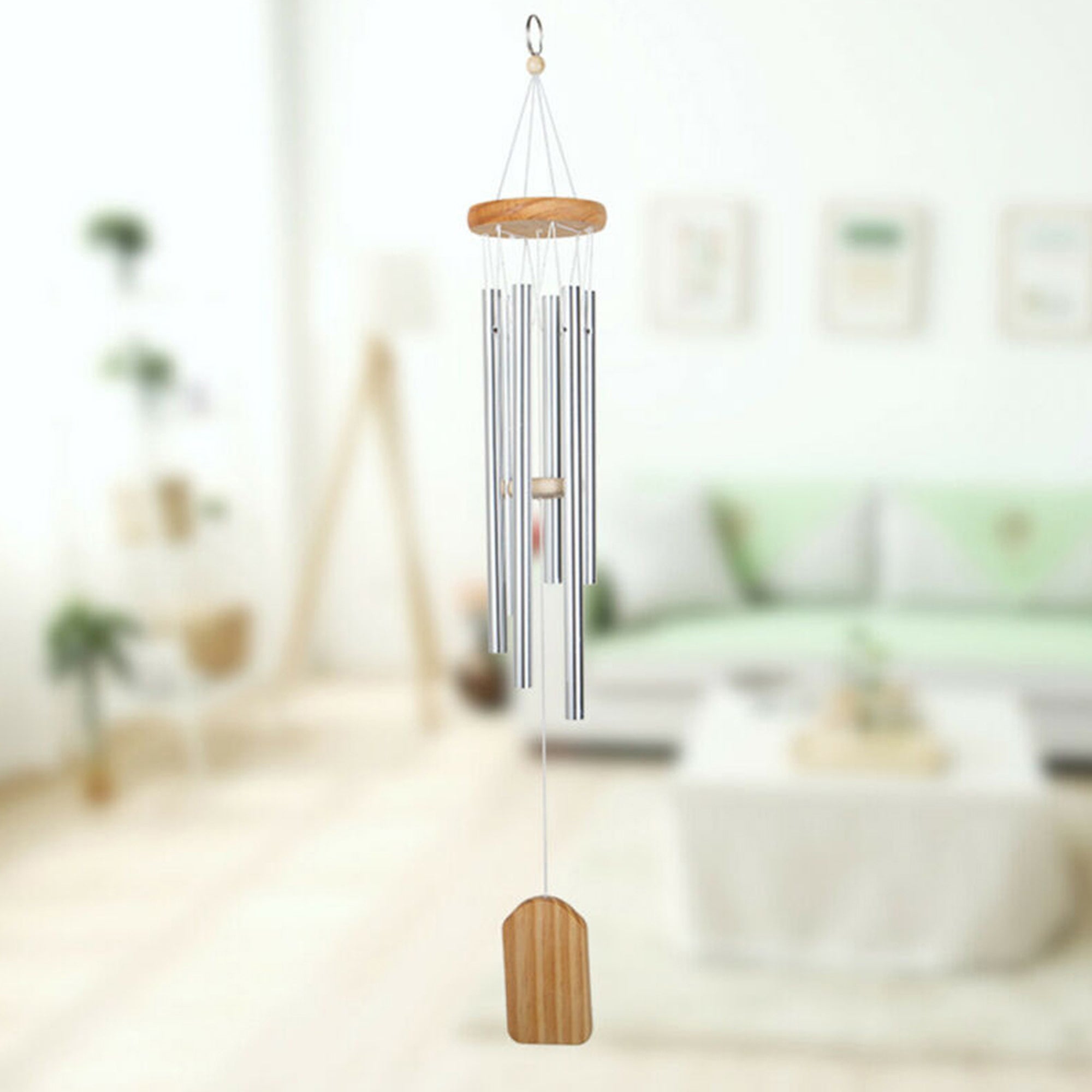 Large 6 Tubes Windchime Chapel Bells Wind Chimes Outdoor Garden Home Room Decor