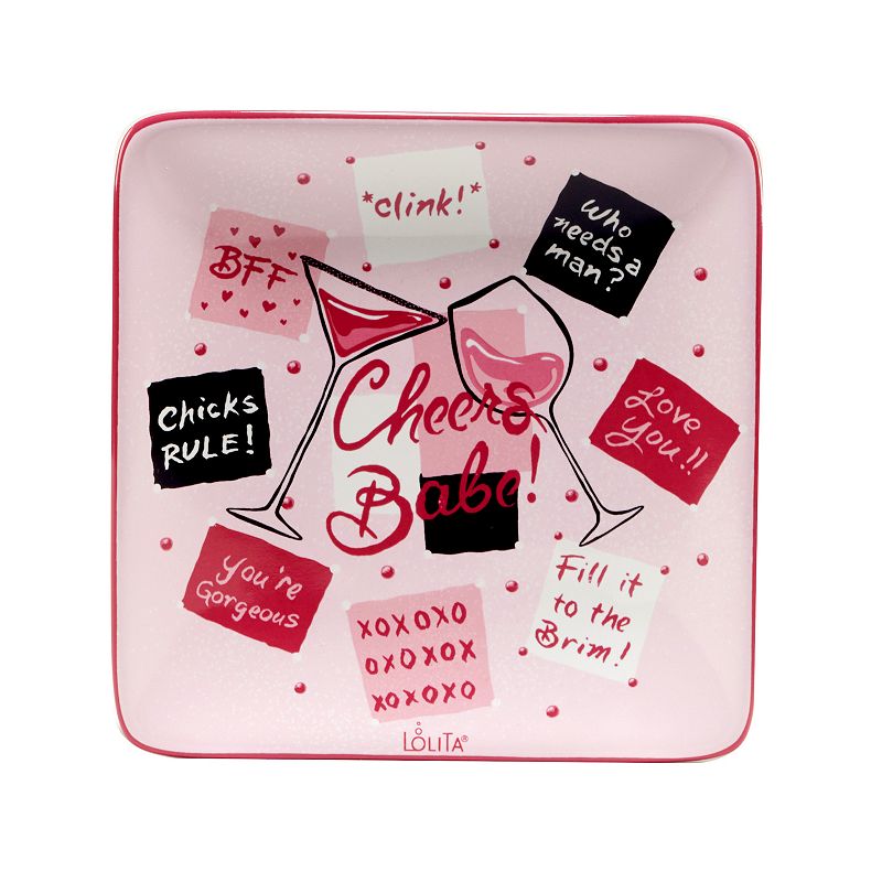 Certified International Lolita Divas on the Loose 4-pc. Canape Plate Set