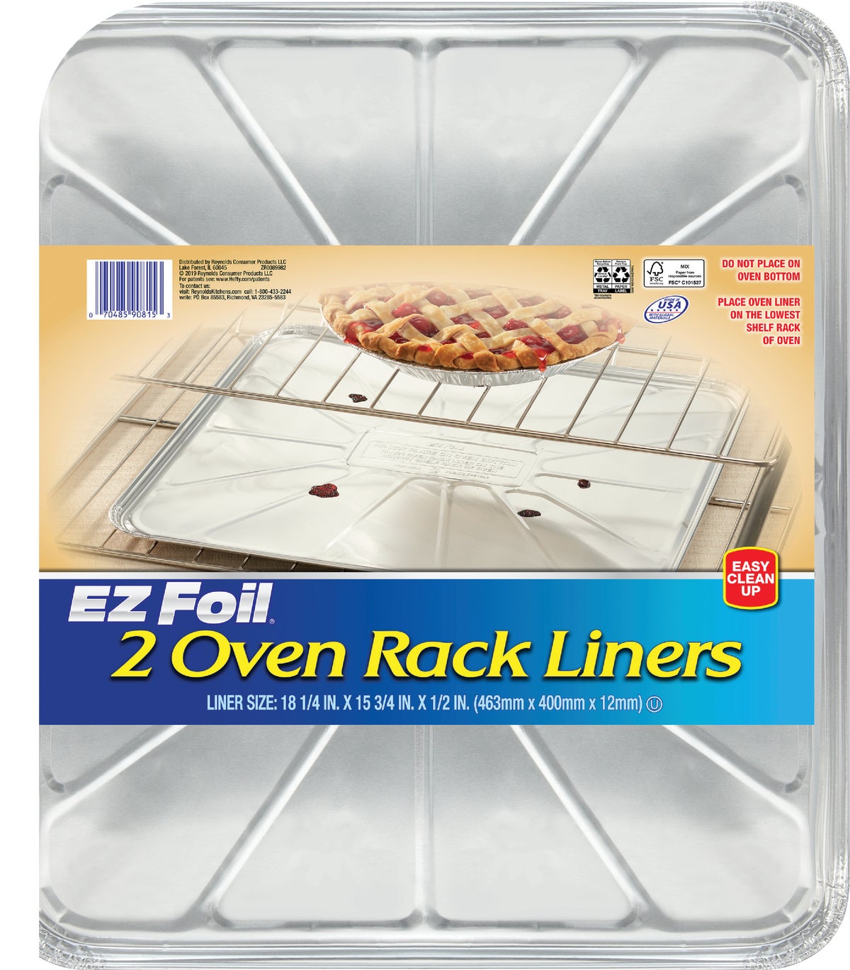 EZ Foil Oven Rack Liner (Pack of 12)