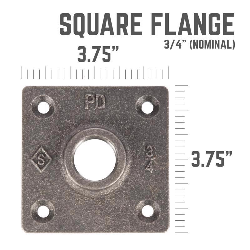 FLANGE BLK IRON 3/4