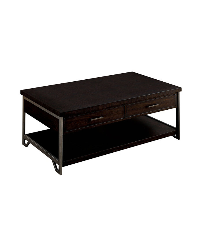 Furniture of America Malleena 2 Drawer Coffee Table