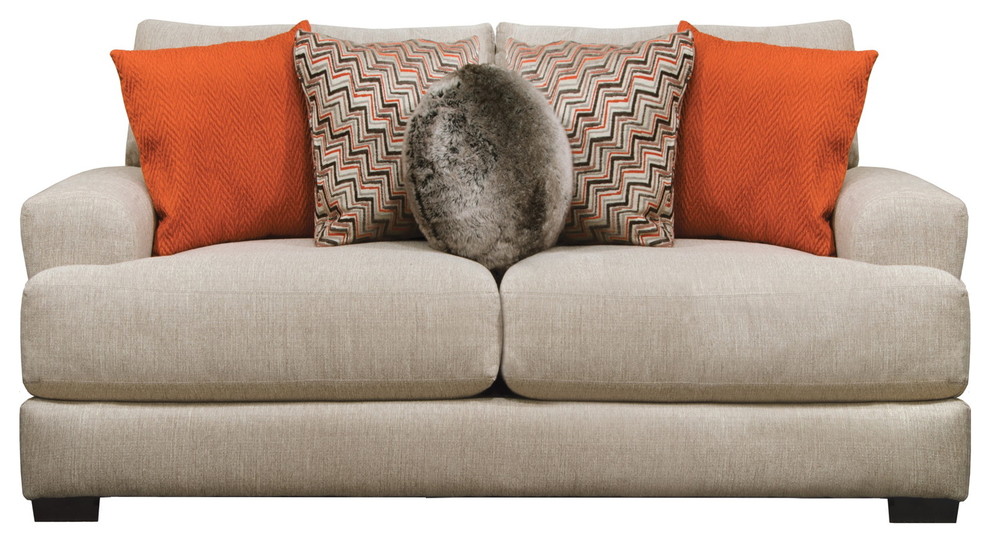 Jackson Furniture Ava Loveseat in Cashew 4498 02   Transitional   Loveseats   by Emma Mason  Houzz