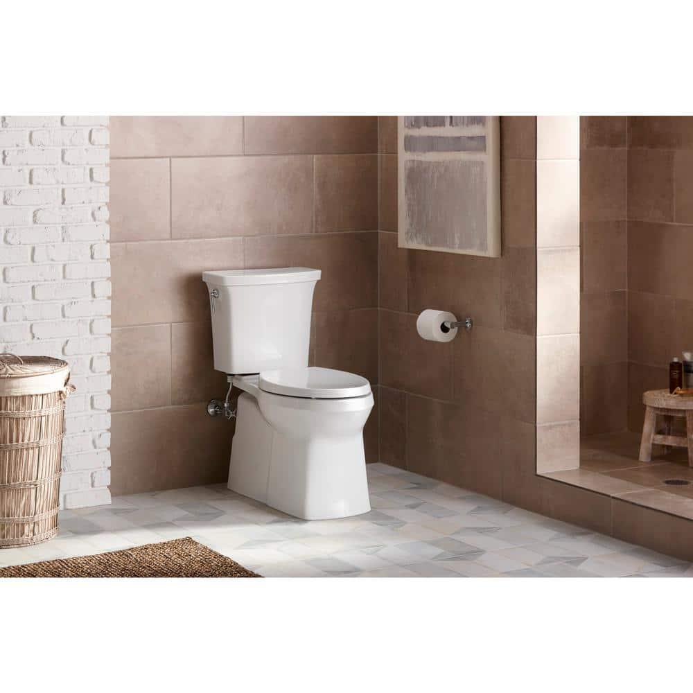 KOHLER Corbelle Comfort Height Revolution 360° 12 in RoughIn 2Piece 128 GPF Single Flush Elongated Toilet in White