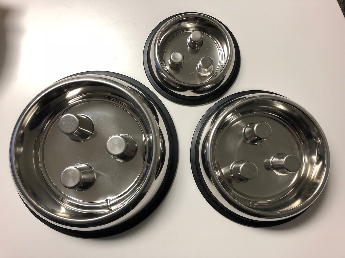 QT Dog Brake-Fast Non-Skid Stainless Steel Dog and Cat Bowl