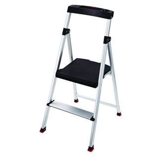 Rubbermaid 2-Step Aluminum Step Stool with 225 lb. Load Capacity Type II Duty Rating RMA-2-COM
