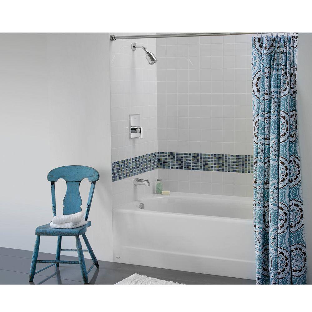 American Standard Princeton 72 in. x 100 in. Soaking Bathtub with Left Hand Drain in White 2392.202ICH.020