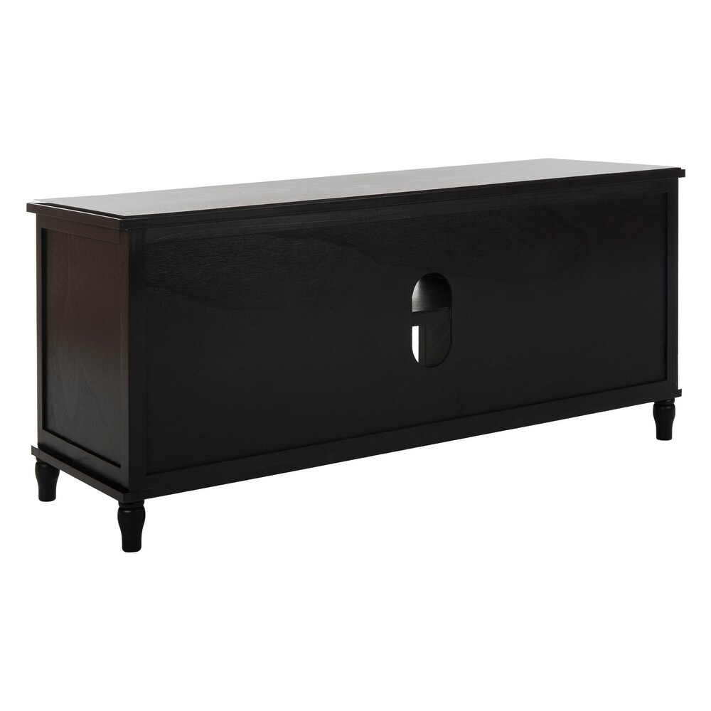 SAFAVIEH Rooney Distressed Black 4 Drawer Storage 20\