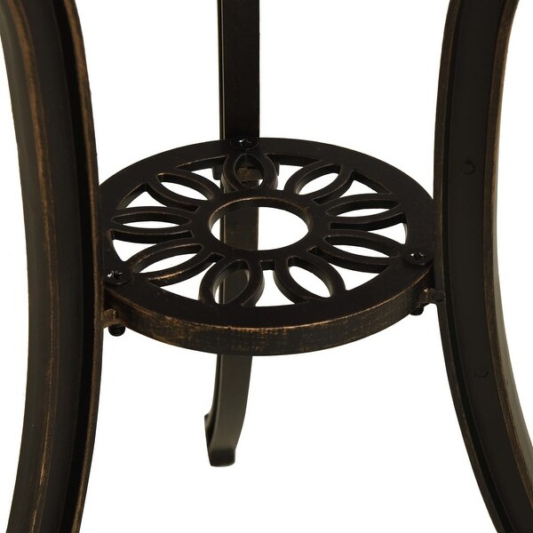 vidaXL Patio Table Bronze 24.4