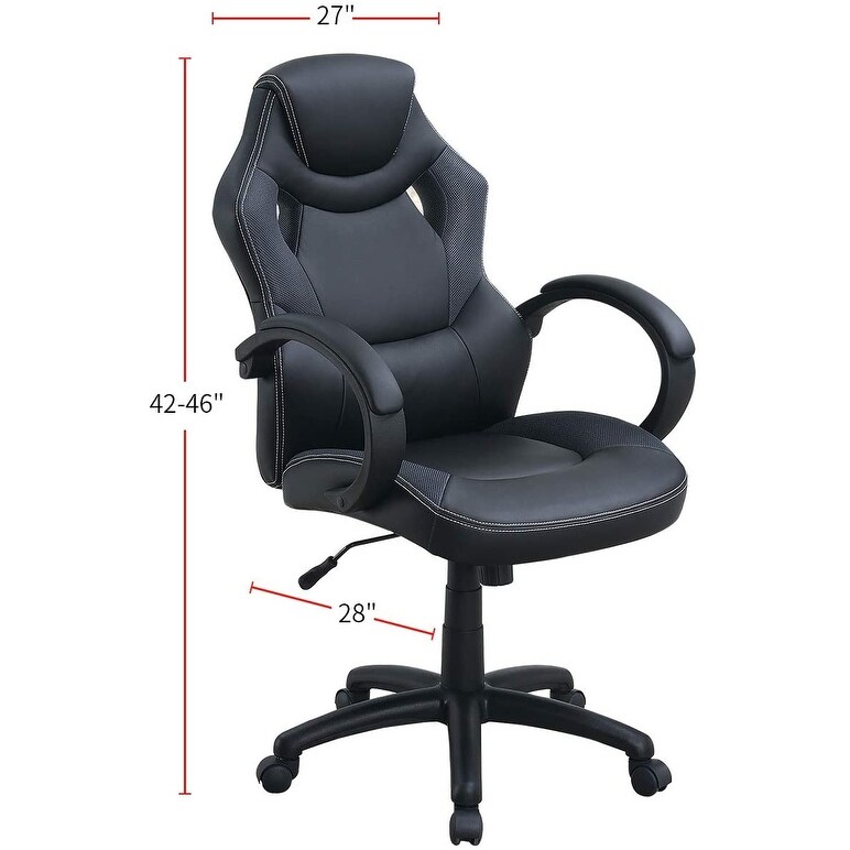 Office Chair Upholstered 1pc Cushioned Comfort Chair Relax Gaming Office