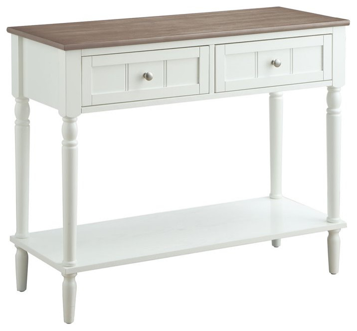 Convenience Concepts French Country Two Drawer Hall Table in Espresso Wood   Traditional   Console Tables   by Homesquare  Houzz