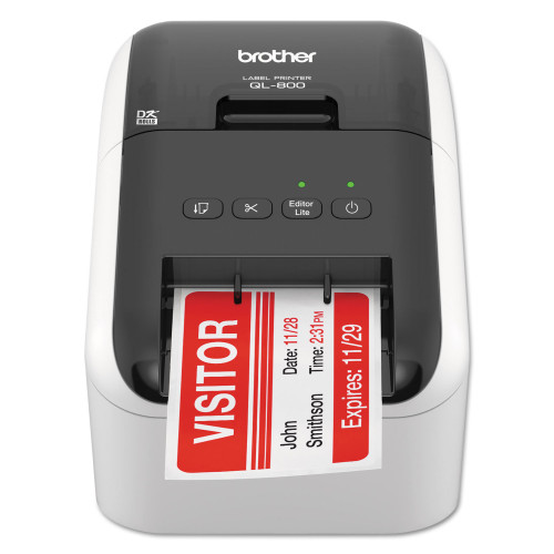 Brother QL-800 High-Speed Professional Label Printer， 93 Labels/min Print Speed， 5 x 8.75 x 6