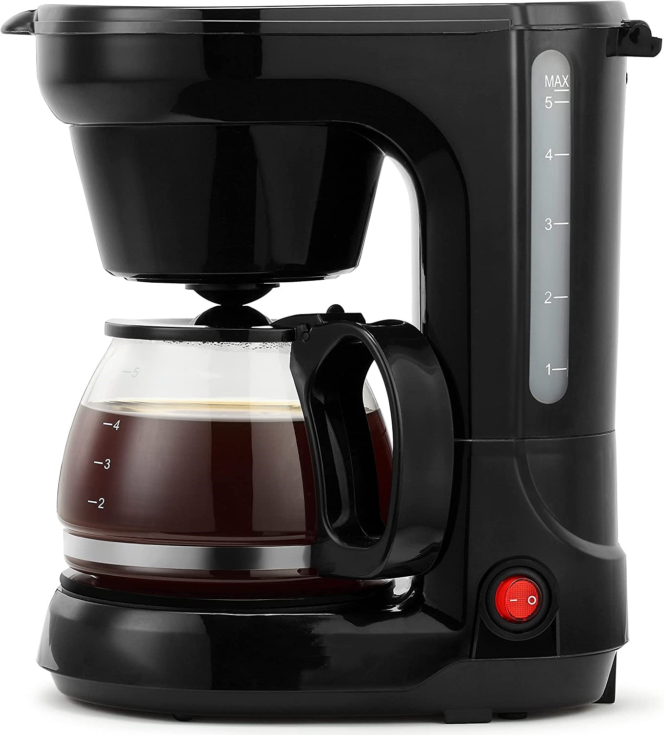 5-Cup Compact Coffee Maker, Teal - Convenient and User Friendly with Auto Pause and Serve Functions