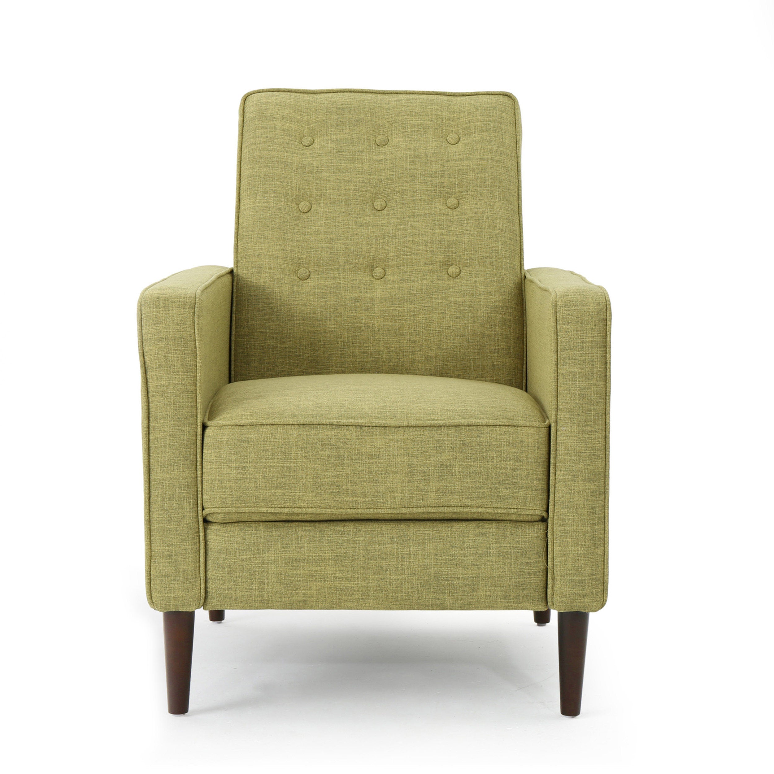 Mason Mid-Century Modern Tufted Back Fabric Recliner