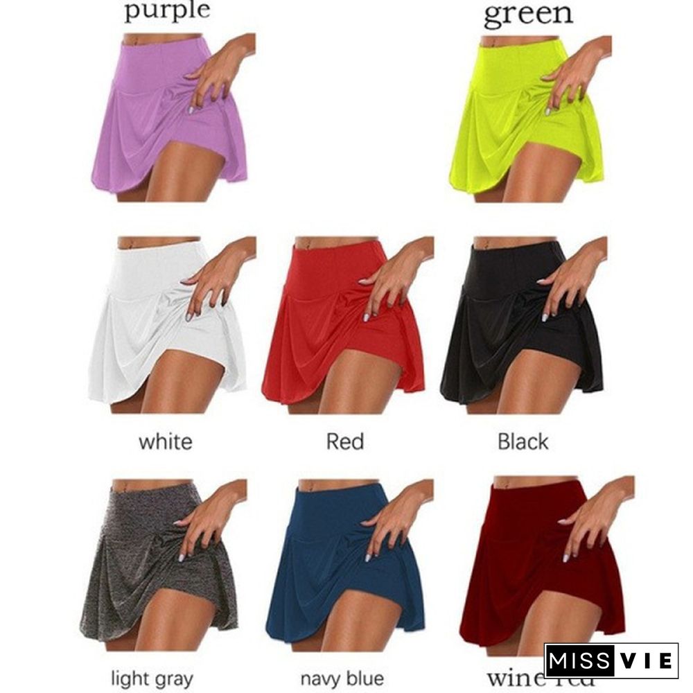 Tennis Skirts For Women With Pockets Shorts Athletic Golf Skorts Activewear Running Workout Sports Skirt Xs-5Xl