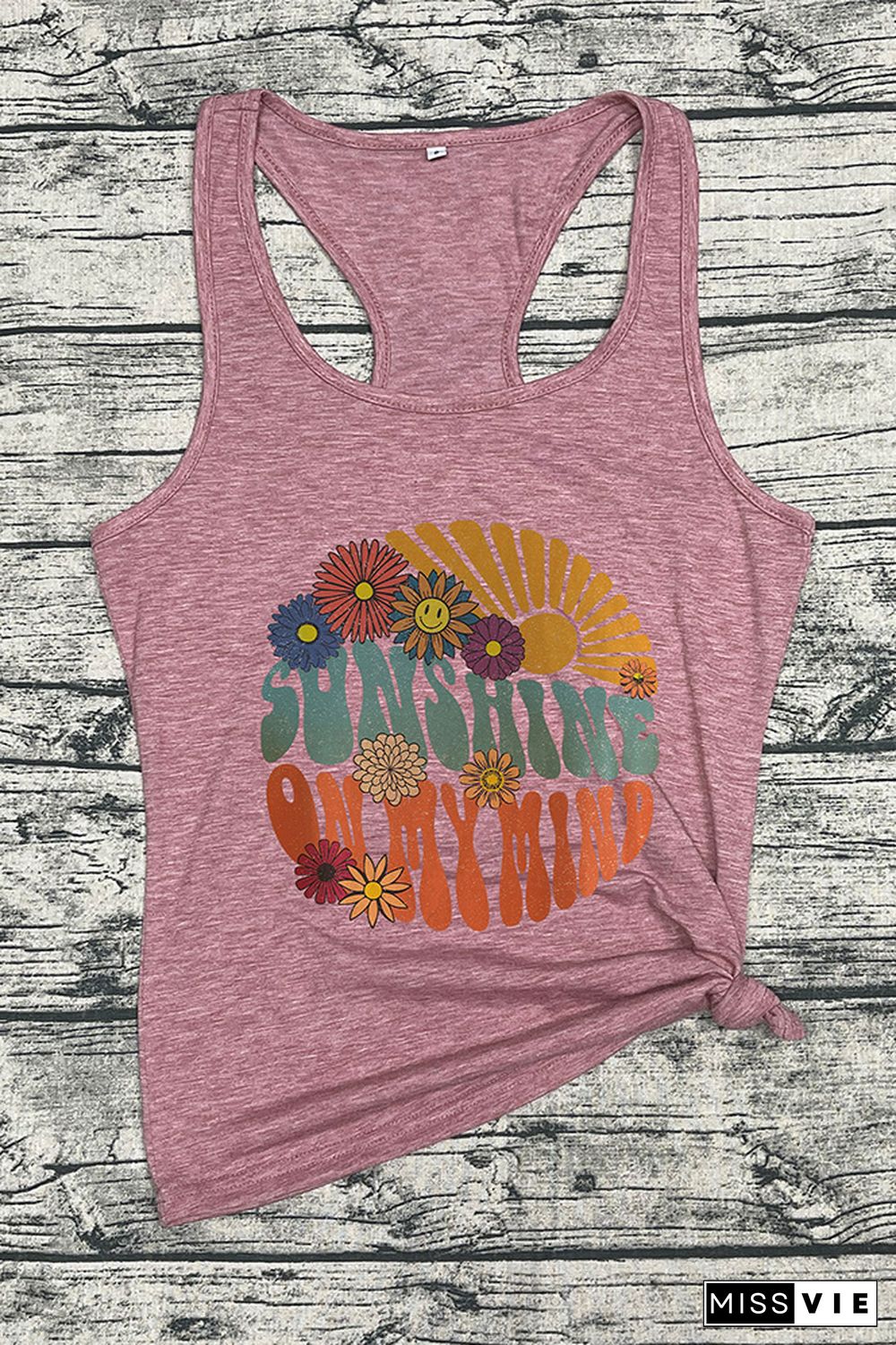 Vintage Sunshine Graphic Tank Top