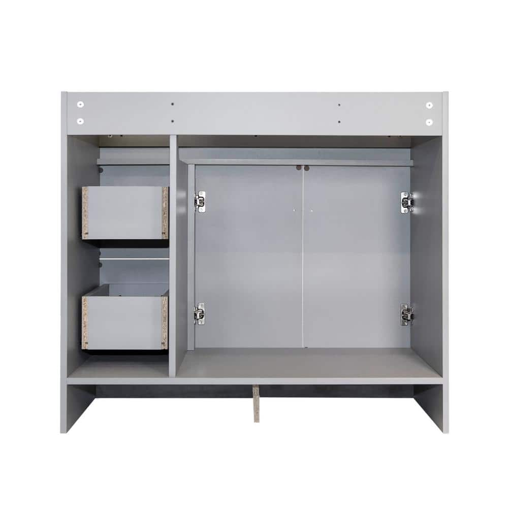 Design House Wyndham 36 in W x 21 in D Ready to Assemble Bath Vanity Cabinet Only in Gray