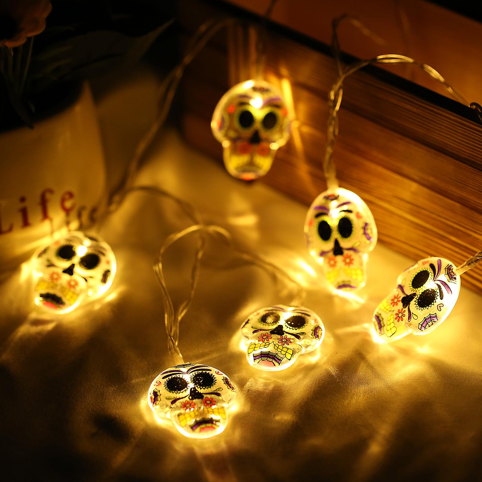 Halloween String Lights Holiday Decorative Lights String Lamp Atmosphere Halloween Decoration Light Home Decor Window Curtain Light No.188901