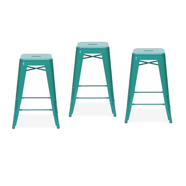 Metal Backless Stool 26