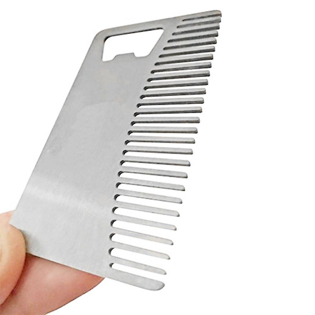 Bottle Opener Comb Multifunctional Comb Durable Pocket Beard Comb Men' S Hair Beard Moustache Comb For Travelling Hiking