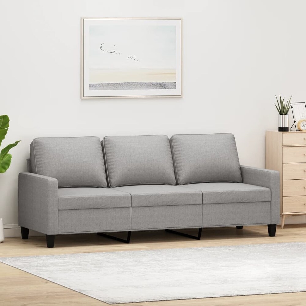 vidaXL 3 Seater Sofa Light Gray 70.9\