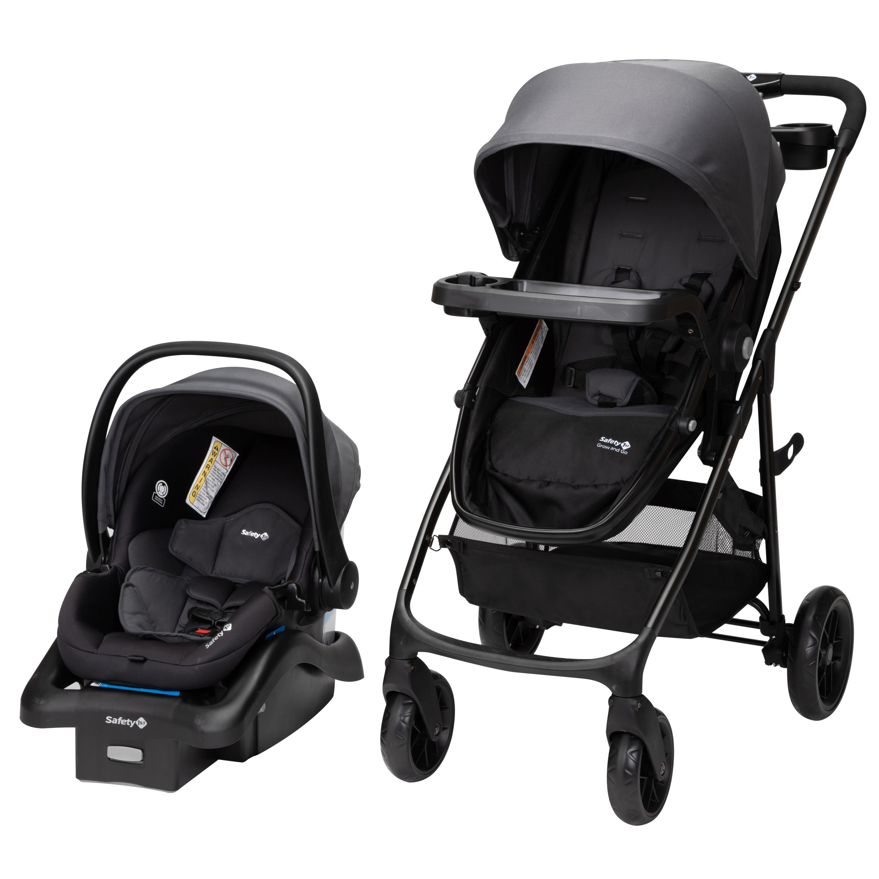 Safety 1ˢᵗ Grow and Go Sprint 8-in-1 Modular Travel System, Alloy