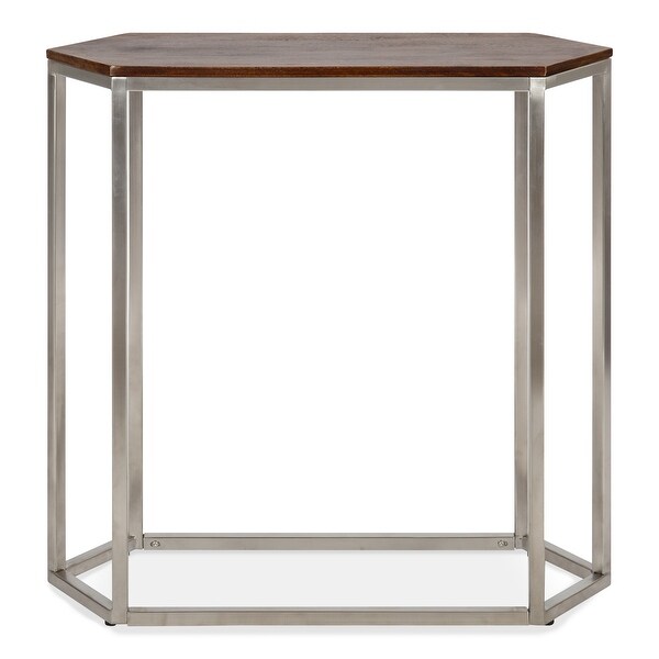 Kate and Laurel Helcourt Hexagon Console Table - 30x12x31