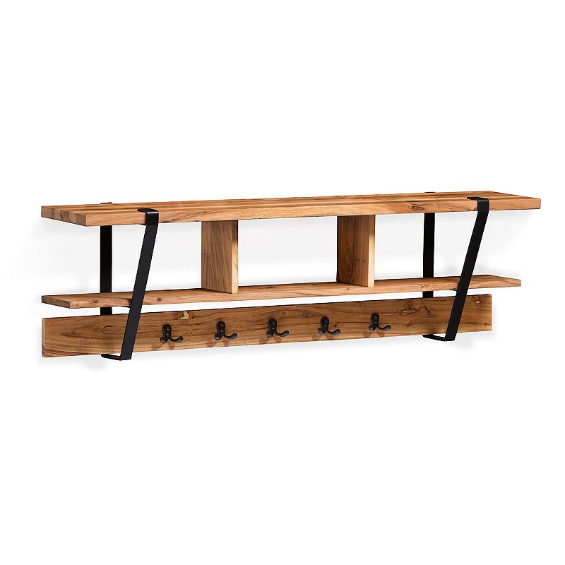 Alaterre Ryegate Bench and Coat Hook Wall Shelf 2-piece Set