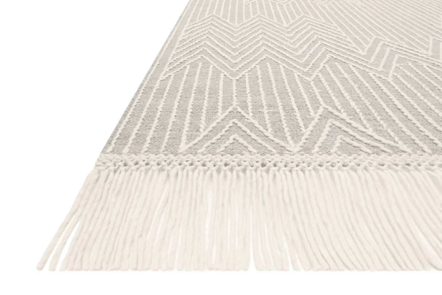 Newton Hand Tufted Lt Grey / Ivory Rug