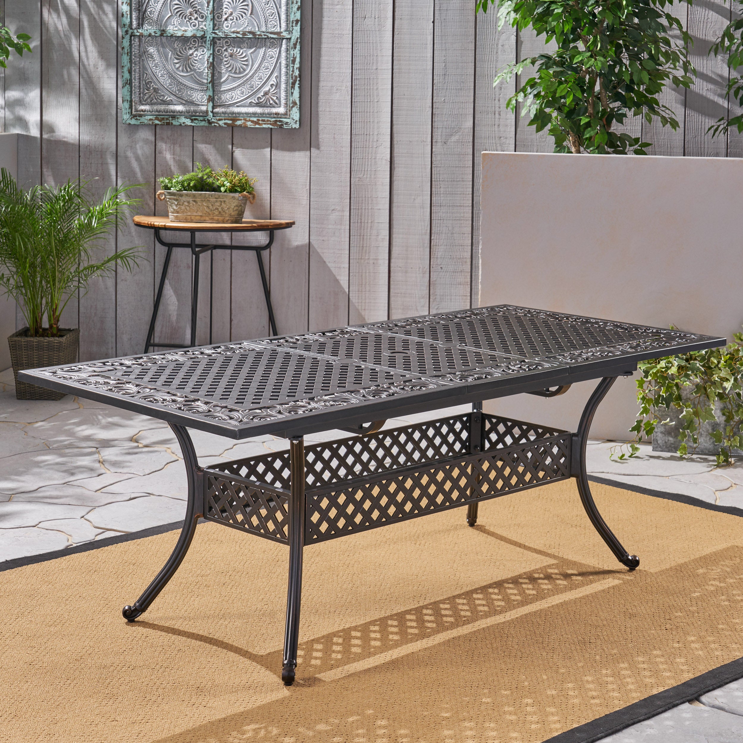 Phoenix Expandable Patio Dining Table, 64