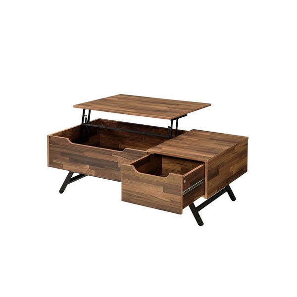 Aoolive Lift Top Coffee Table Computer Table with Storage Space for Living Room