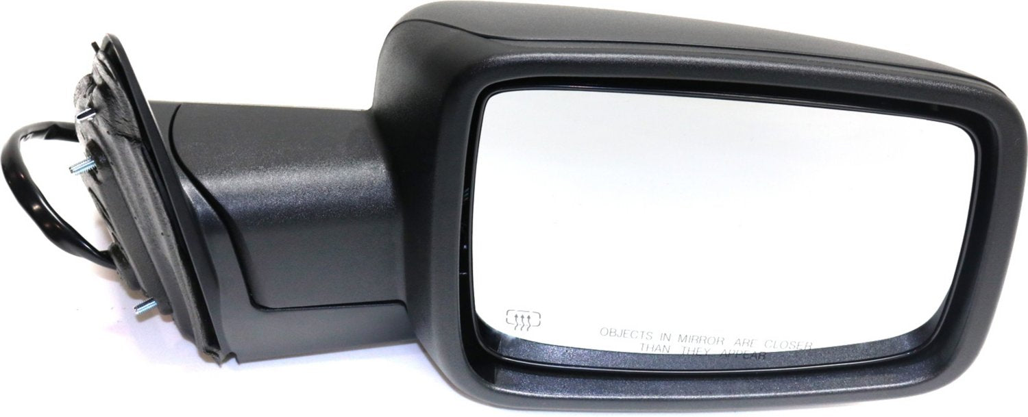 Mirror Compatible With 2013 Ram 1500 2500 Right Passenger Side Heated In-housing Signal Light Textured Black Kool-Vue