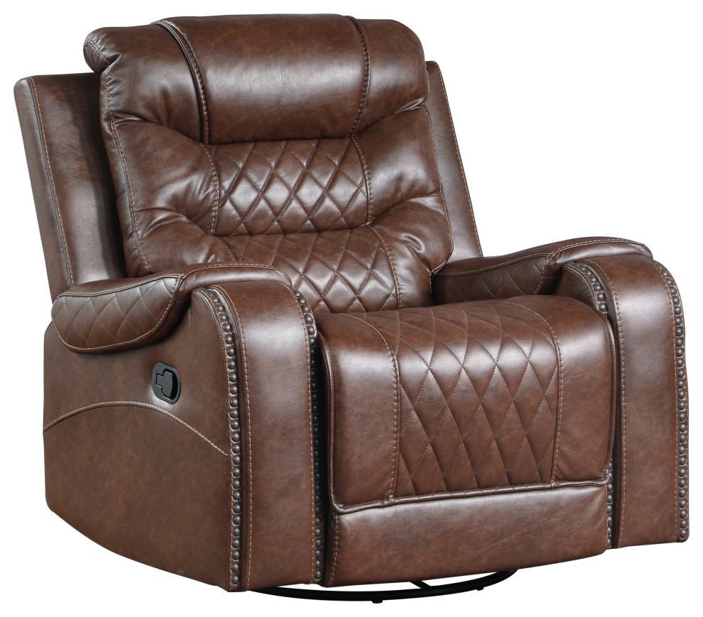 Greenway Manual Reclining Sofa Collection   Transitional   Recliner Chairs   by Lexicon Home  Houzz