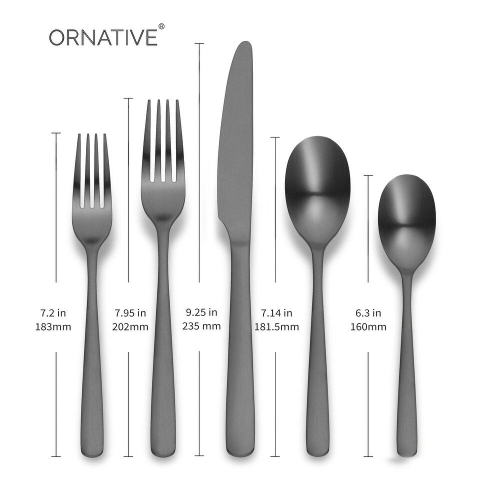 Ornative Aabbye 18/0 Stainless Steel 20 Pieces Flatware Set   10.63\