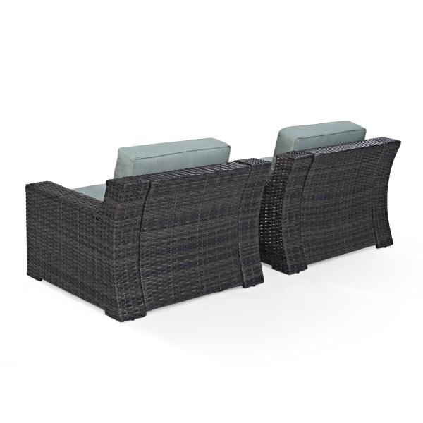 Beaufort 2Pc Outdoor Wicker Chair Set