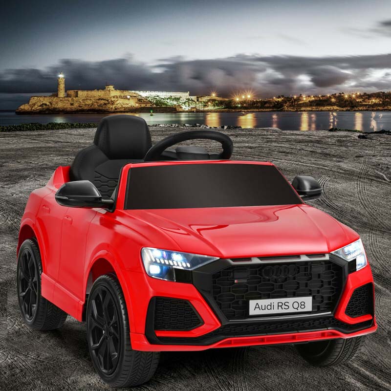 12V Licensed Audi Q8 Kids Ride On Car, Battery Powered 4 Wheeler Riding Toy Car with Remote Control