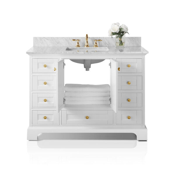 Audrey White 48-Inch Vanity Console