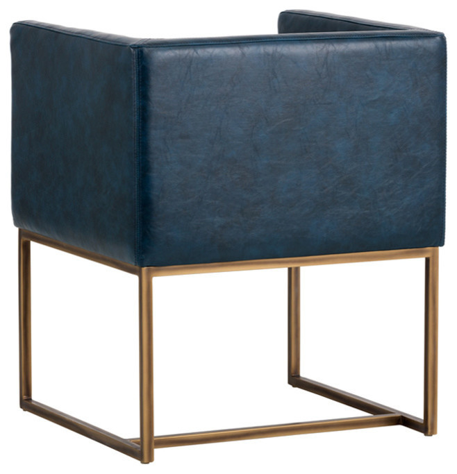 Kwan Armchair  Rustic Bronze  Vintage Blue   Contemporary   Armchairs And Accent Chairs   by Sunpan Modern Home  Houzz