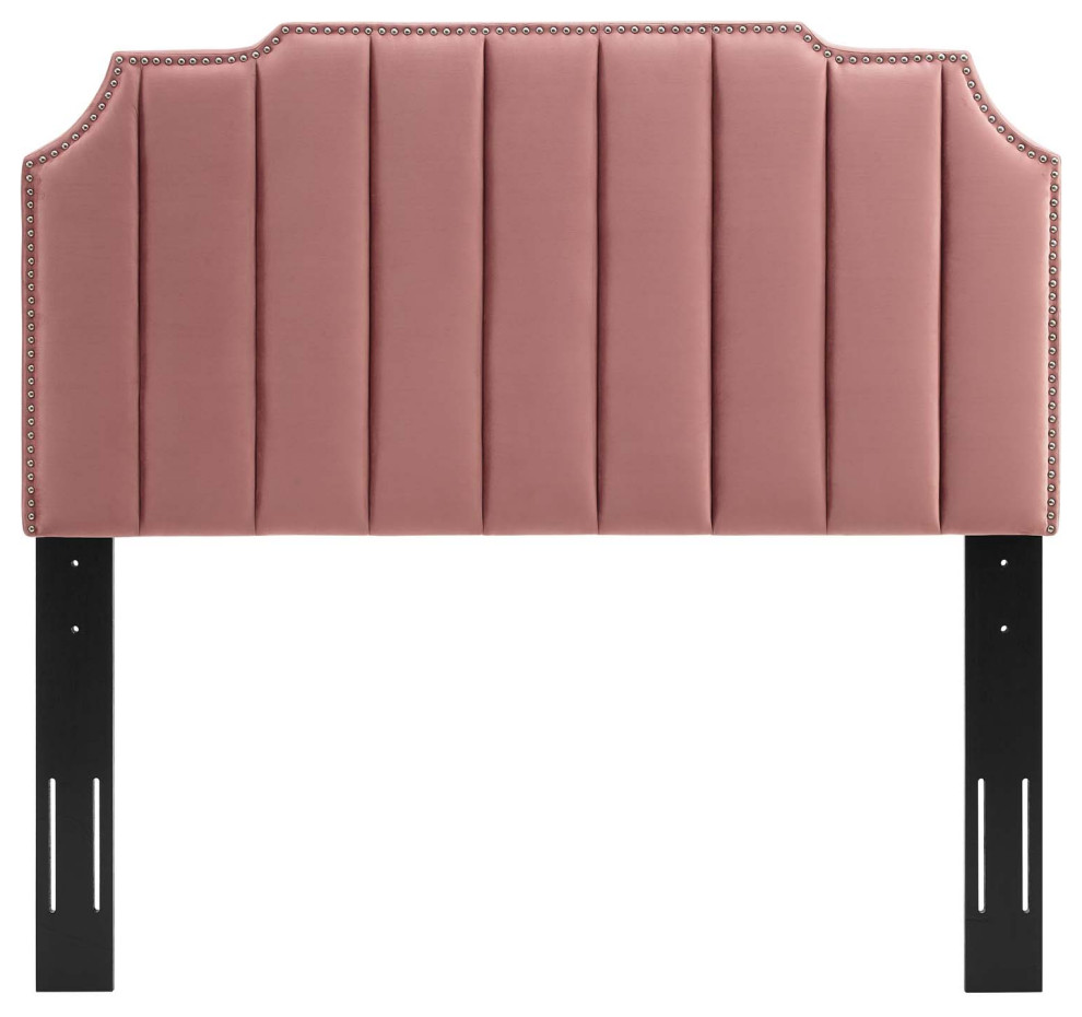 Rosalind Performance Velvet King/Cal King Headboard   Contemporary   Headboards   by ShopFreely  Houzz