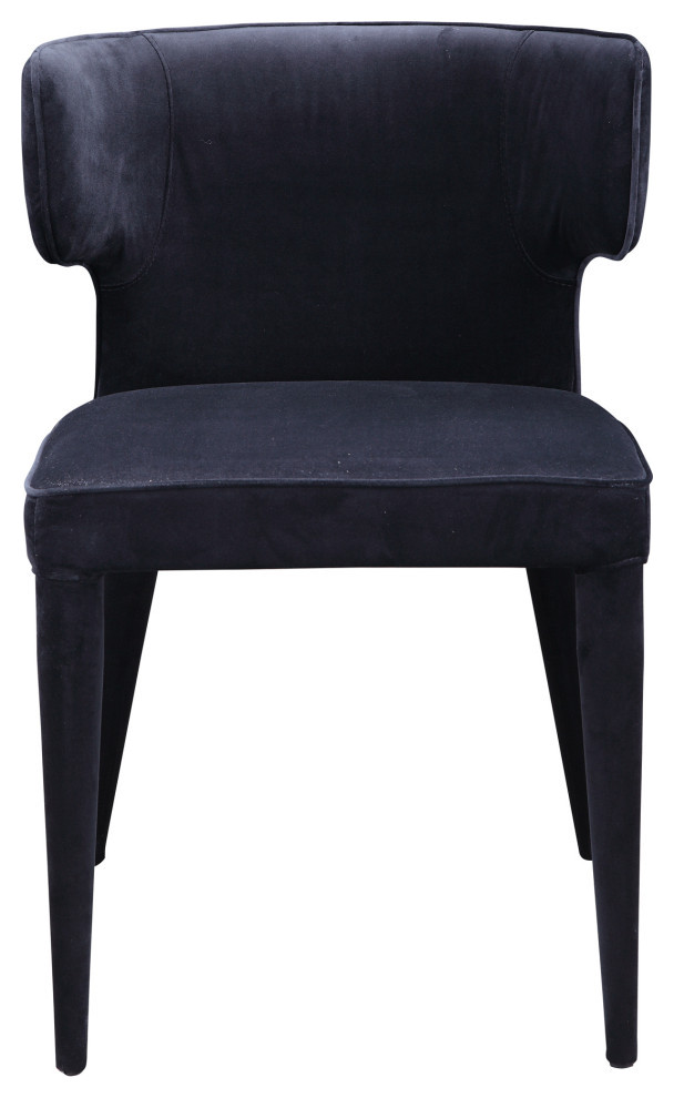 Jennaya Dining Chair Black   Midcentury   Dining Chairs   by Kolibri Decor  Houzz