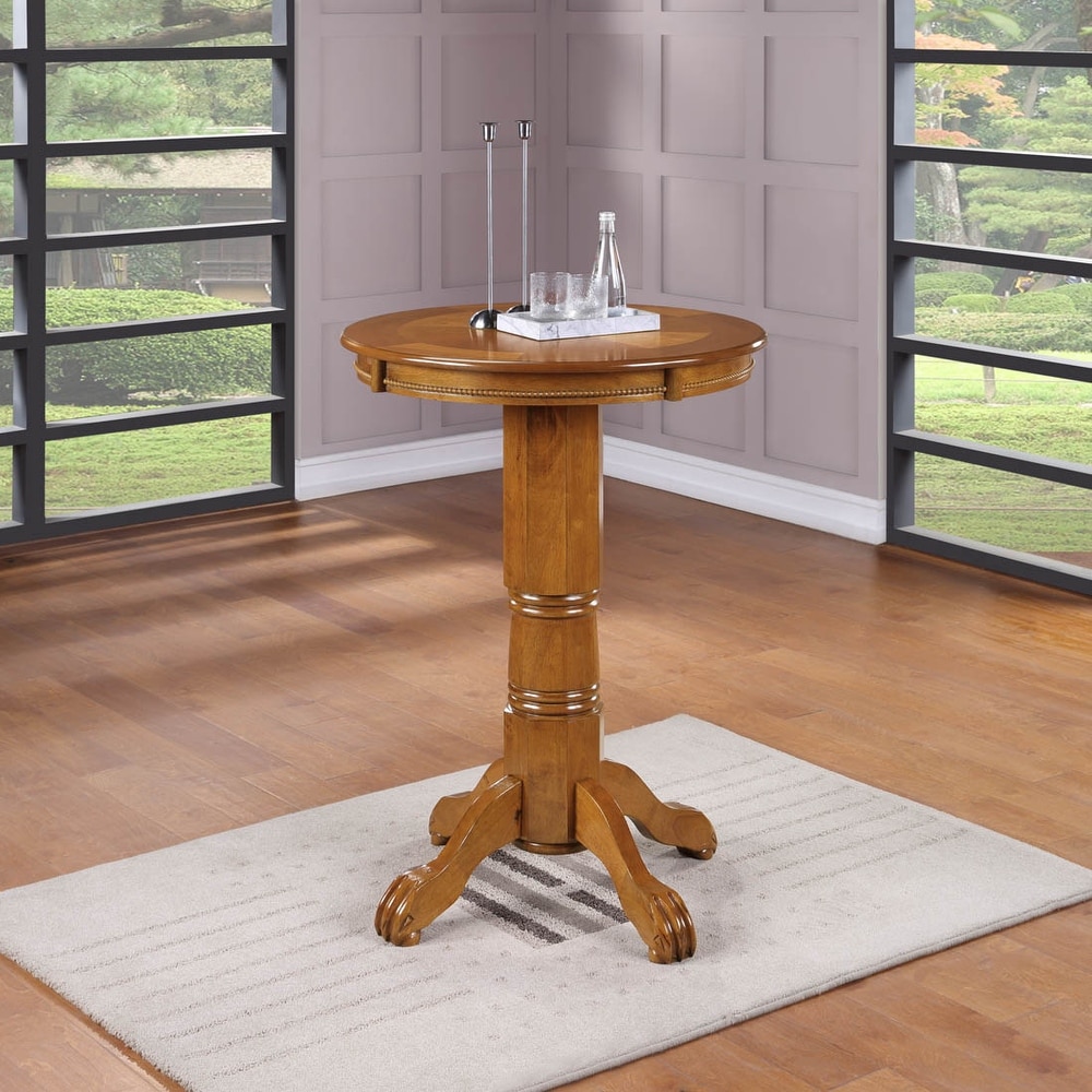 Florence 30 inch Round Wood Pub Table