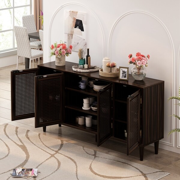 Large Storage Space Sideboard for Living Room and Entryway