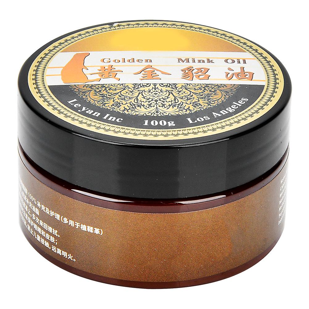 High Quality 100g Leather Craft Mink Oil Cream Care For Maintenance Softening Leather