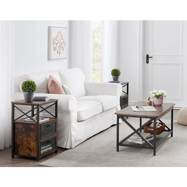 Taomika Contemporary Coffee Table and End Table Set( 2PCS/3PCS)