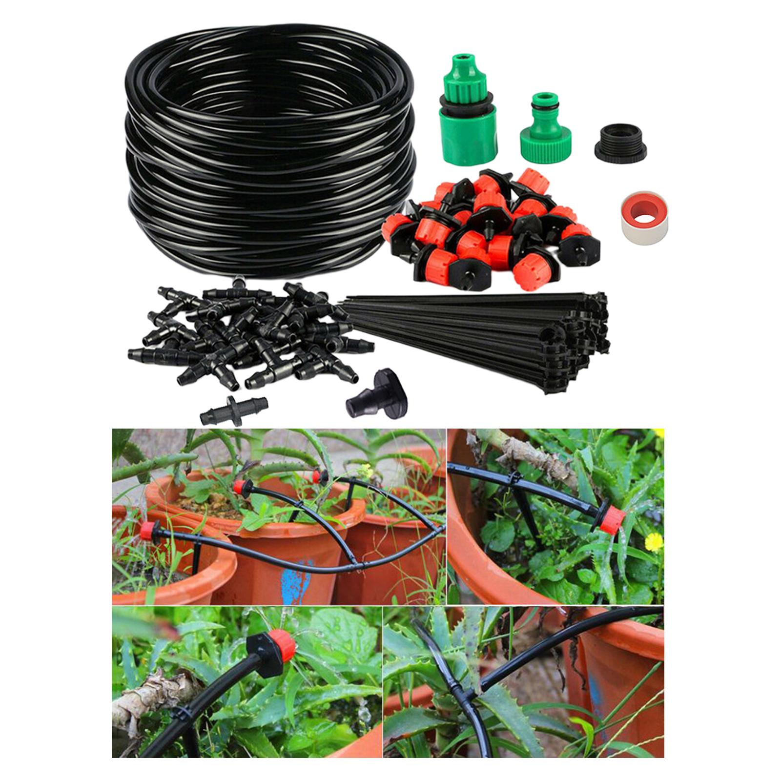 1 Set Garden Irrigation System Watering Hose DIY Automatic Drip