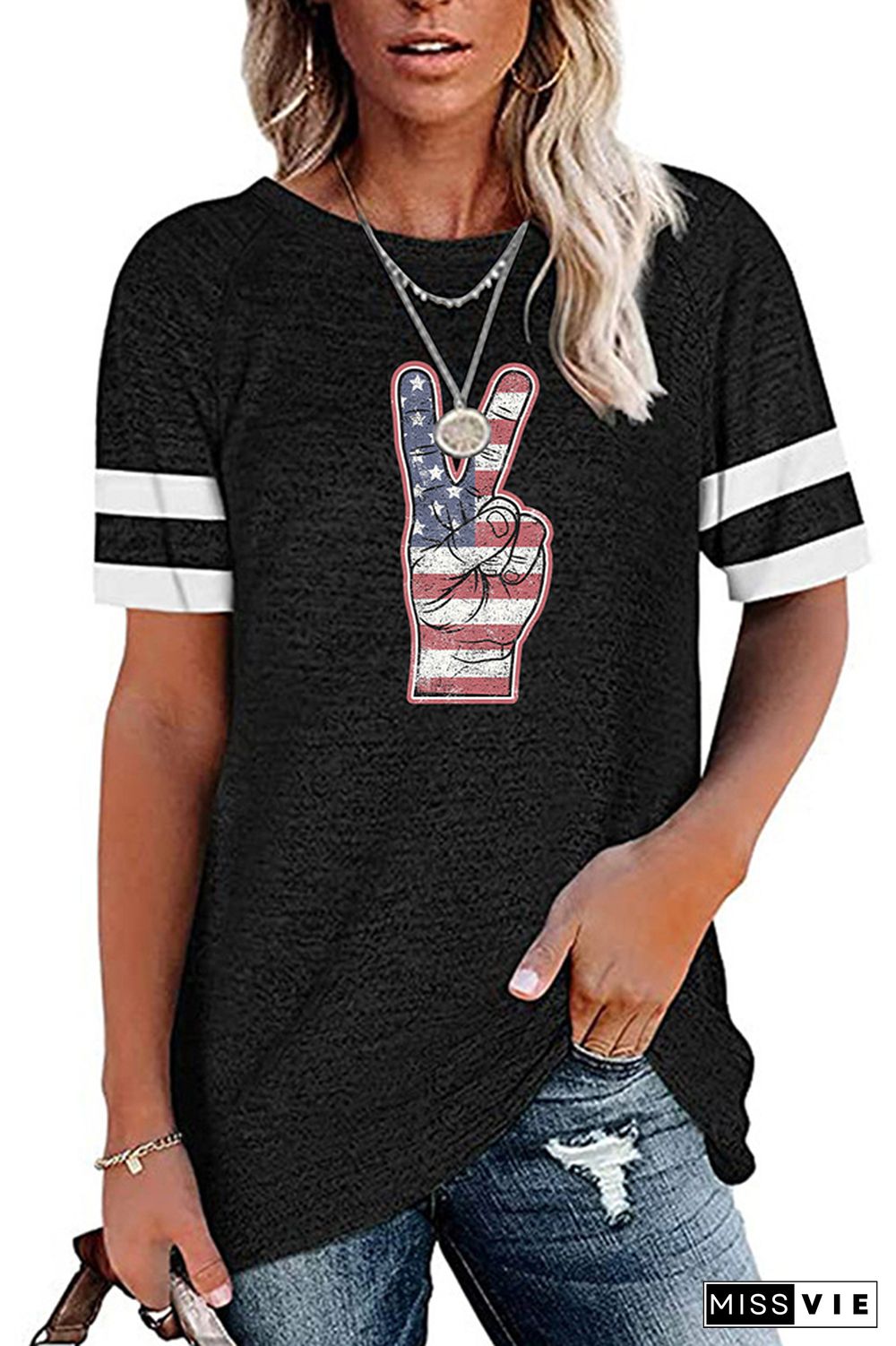 US Independence Day Graphicay Tee Wholesale