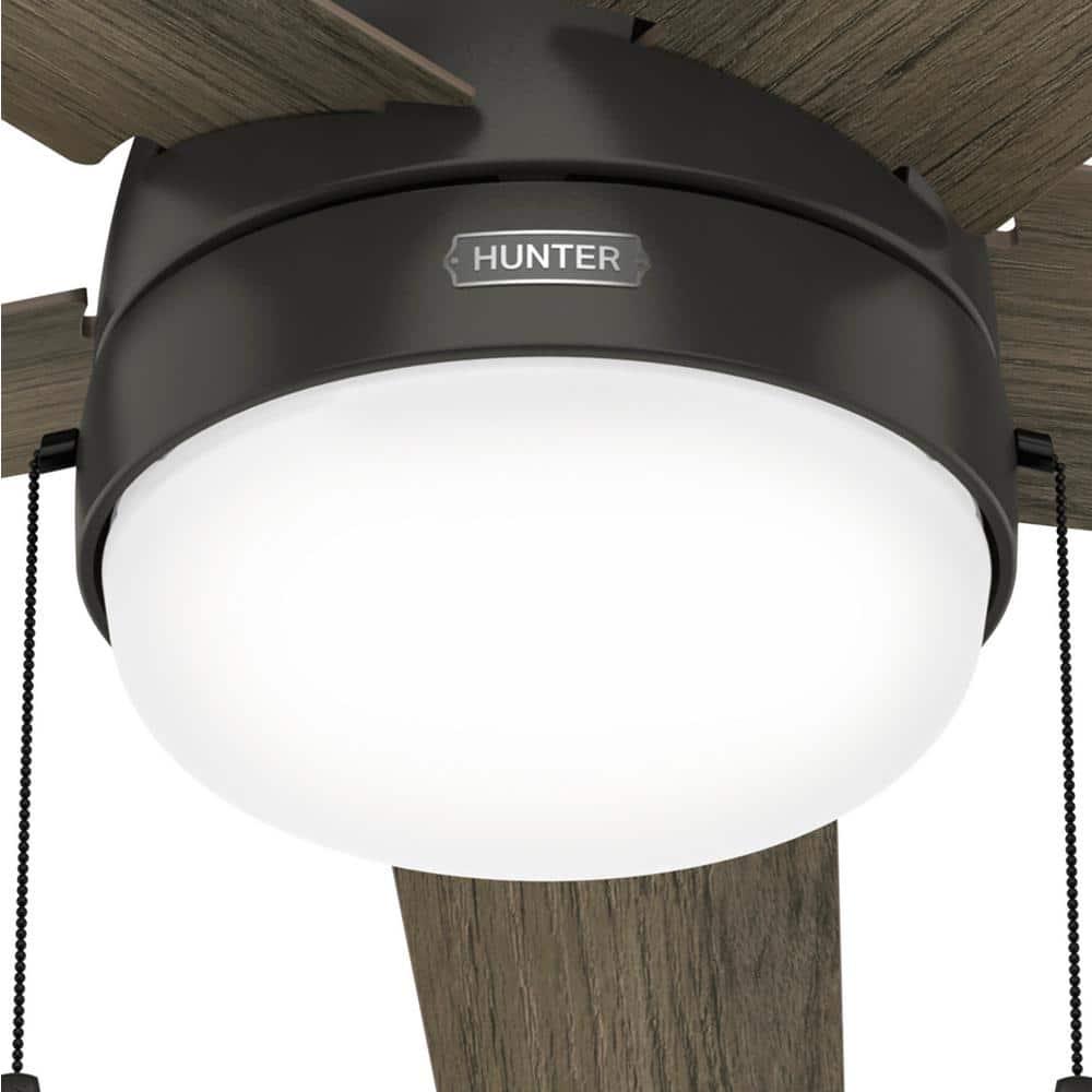 Hunter Avenue 52 in Indoor Noble Bronze Ceiling Fan With Light Kit