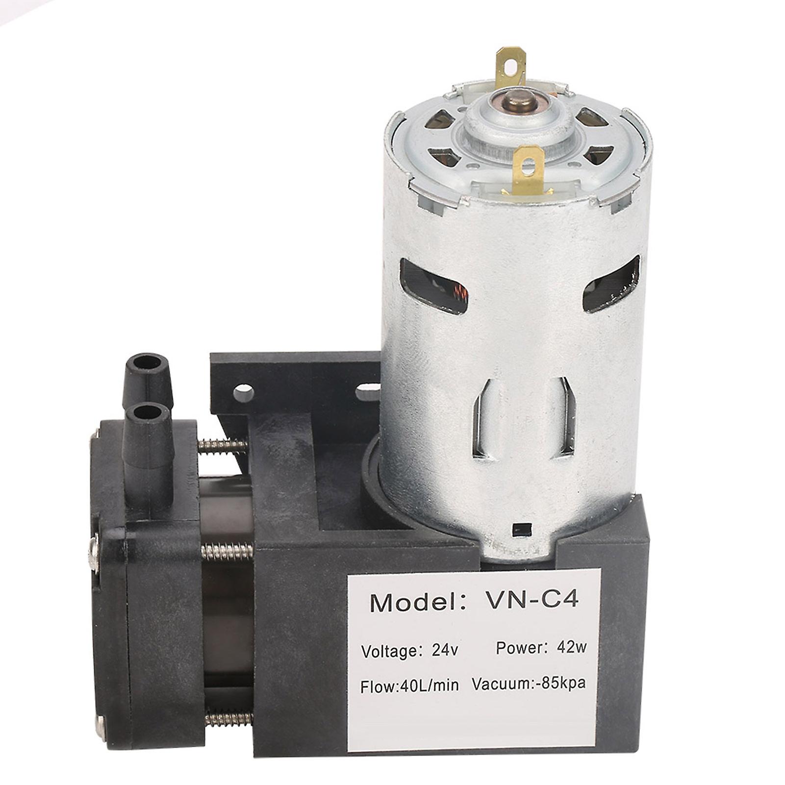 Dc24v Mini Small Oilless Vacuum Pump -85kpa Flow 40l/min For Gas Air