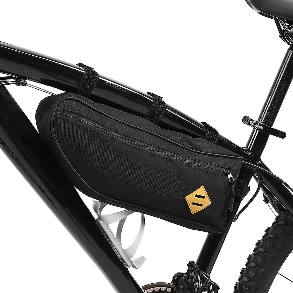 Large Waterproof Bike Triangle Frame Bag Front Top Tube Cycling Under Seat Pouch (m)