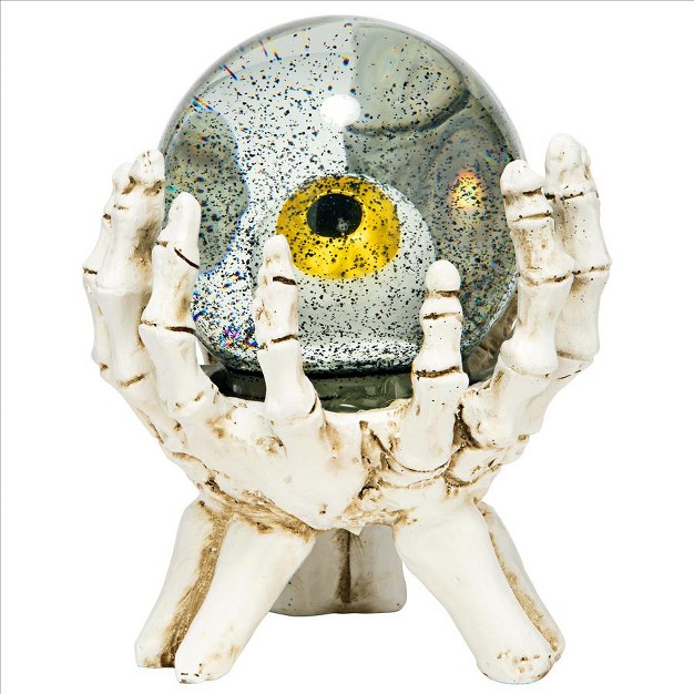 Design Toscano All seeing Eye Of The Skeleton Water Globe Statue