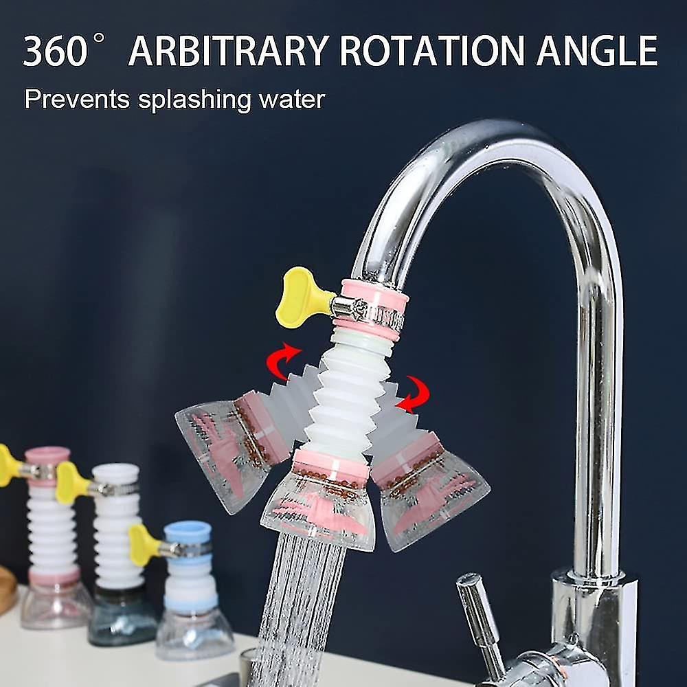 2pcs 360 Rotary Kitchen Sink Aerator， Kitchen Faucet Head， Swivel Water Purifier， Water Saving， Faucet Filter Adapter， Splash Guard Extension Spout